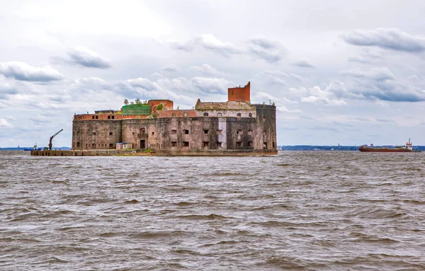 Fort Emperor Alexander Plague Kronstadt Rusia — Foto de Stock