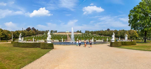 Potsdam Německo Srpna 2019 Fotografie Velké Kašny Parku Sanssouci — Stock fotografie