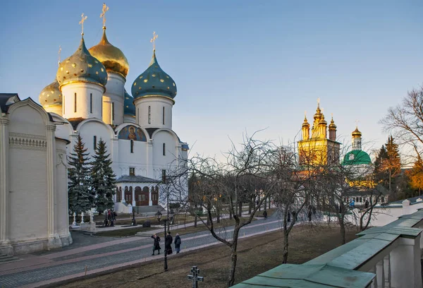 Sergiev Posad Russia April 2020 Photo Large Autumn Porch Refectory — Stock Photo, Image