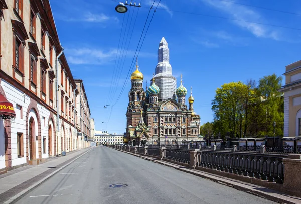 Petersburg Russia May 2020 Photo Cathedral Resurrection Christ Savior Spilled — 图库照片