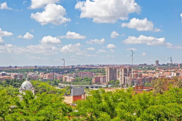 Вид Сверху Современный Город Мадрид Испания — стоковое фото