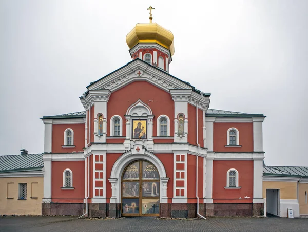 Selvitsky Island Russia December 2019 Photo Church Philip Metropolitan Valdai — 图库照片