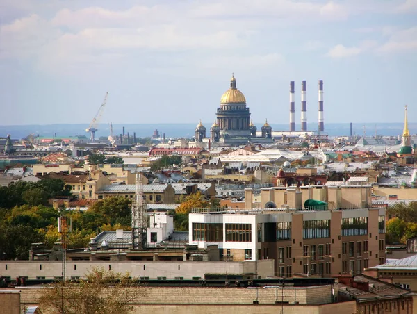 Centro Histórico San Petersburgo Catedral San Isaac Vista Desde Arriba — Foto de Stock
