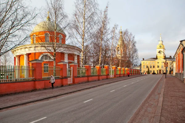 Hamina Finlandia Diciembre 2019 Foto Iglesia Los Santos Apóstoles Pedro —  Fotos de Stock