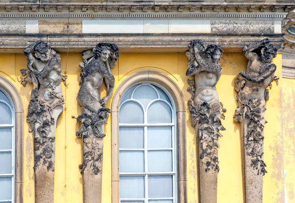 Potsdam Alemania Agosto 2019 Foto Baco Bacante Lado Sur Del —  Fotos de Stock