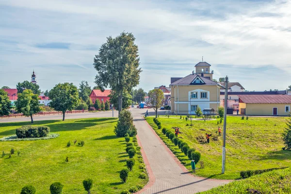 Orsha Belarus Agosto 2019 Foto Centro História Rua Zamkovaya Beco — Fotografia de Stock
