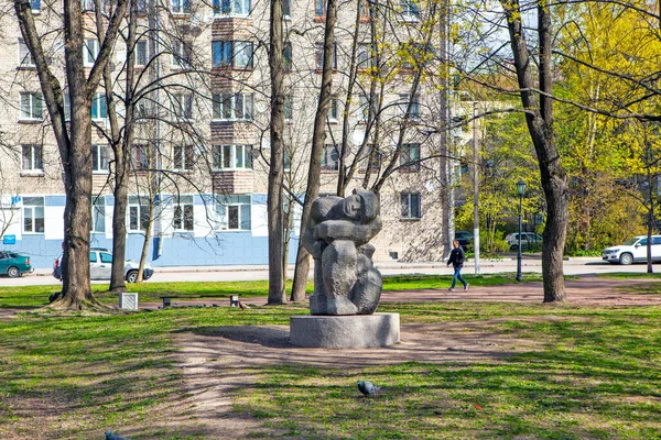 Vyborg Russia Maj 2020 Zdjęcie Rzeźby Kowal Zadorozhny — Zdjęcie stockowe