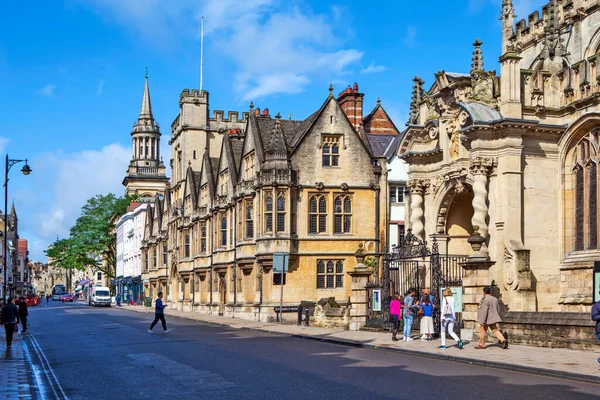 Oxford Grande Bretanha Agosto 2019 Foto Balliol College — Fotografia de Stock
