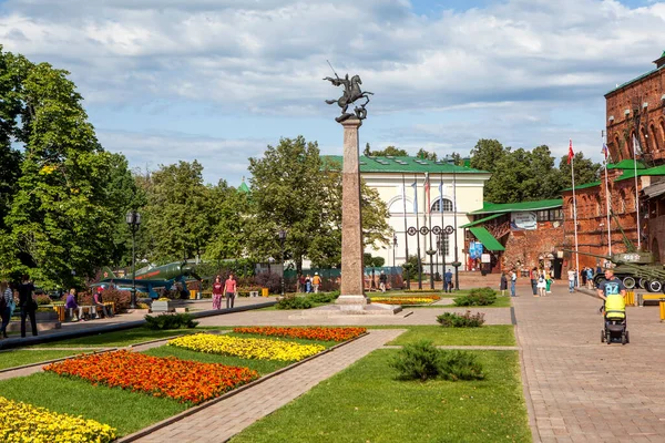 Nizhny Novgorod Russia Temmuz 2019 Kremlin Deki Gorky Front Anıtının — Stok fotoğraf