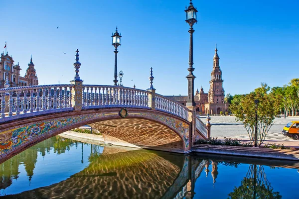 Seville España Mayo 2013 Plaza España Conjunto Ciudades Estilo Neo — Foto de Stock