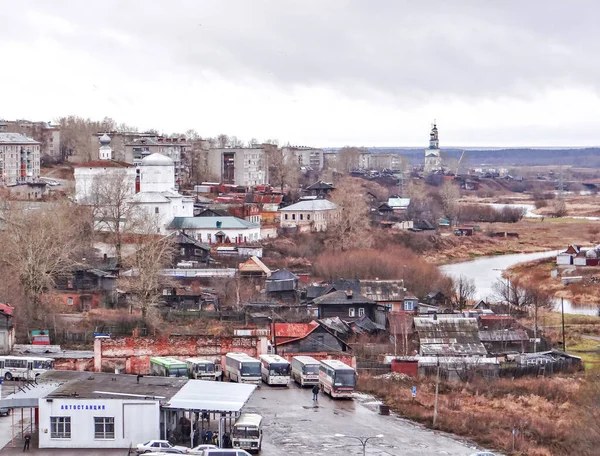 Solikamsk Russia Νοεμβριου 2013 Φωτογραφία Του Cityscape Θέα Την Εκκλησία — Φωτογραφία Αρχείου