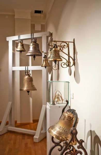 Glocken Hängen Glockenmuseum Valdai Russland — Stockfoto