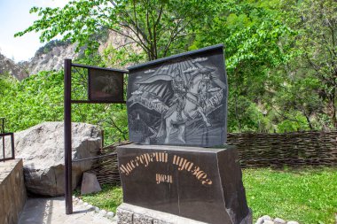 Digoria 'daki Aziz George. Zadalesk köyü. Kuzey Osetya. - Rusya. 17 Mayıs 2021