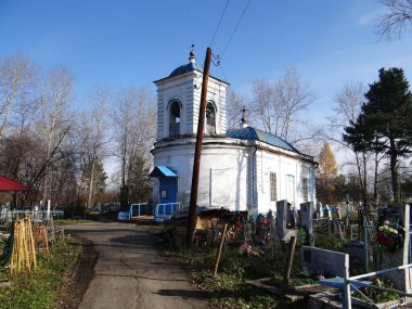 Varsayımın Ortodoks Kilisesi. Verkhoturye. Sverdlovsk bölgesi. - Rusya. 11 Ekim 2012