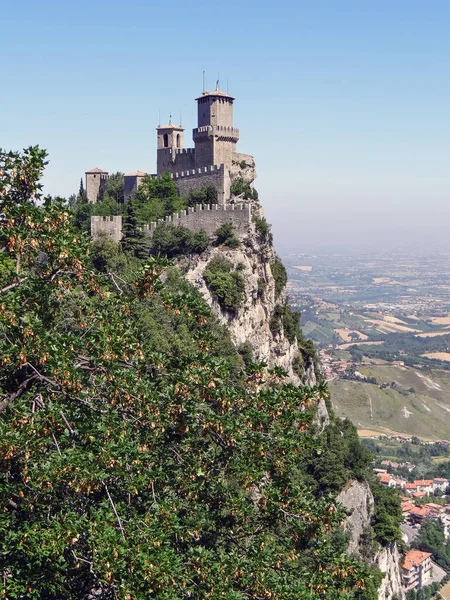 Pevnost Guaita Rocca Hoře Titano San Marino Června 2012 — Stock fotografie