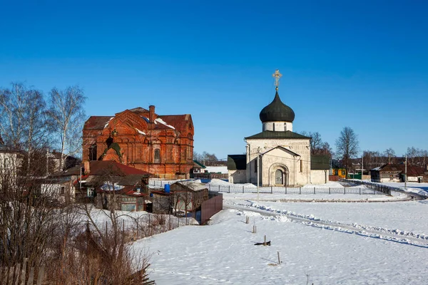 Trinity George Cathedrals Yuryev Polsky Região Vladimir Rússia Março 2021 — Fotografia de Stock