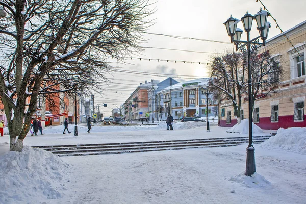 Boulevard Merchant Efremov Pedestrian Street Historic District City Cheboksary Chuvash — Stock Photo, Image