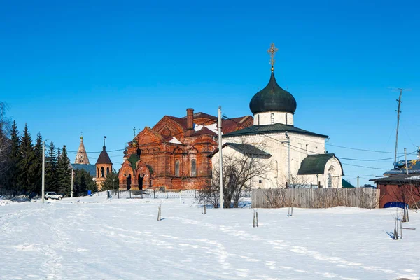 Trinity George Cathedrals Yuryev Polsky Região Vladimir Rússia Março 2021 — Fotografia de Stock