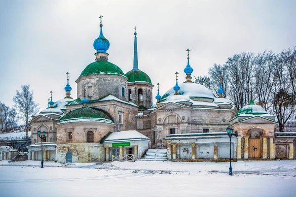 Church Paraskeva Pyatnitsa Staritsa Tver Region Russia January 2021 — Stock Photo, Image