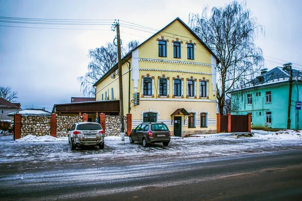 Hotel Osobnyak Ulicy Karola Marksa Staritsa Region Tver Rosja Stycznia — Zdjęcie stockowe