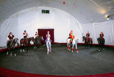 Binicilik tiyatrosunun performansı 