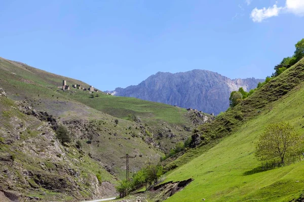 Kule Köyü Shoan Köyü Shoan Boğazı Ingushetia Cumhuriyeti Rusya Mayıs — Stok fotoğraf
