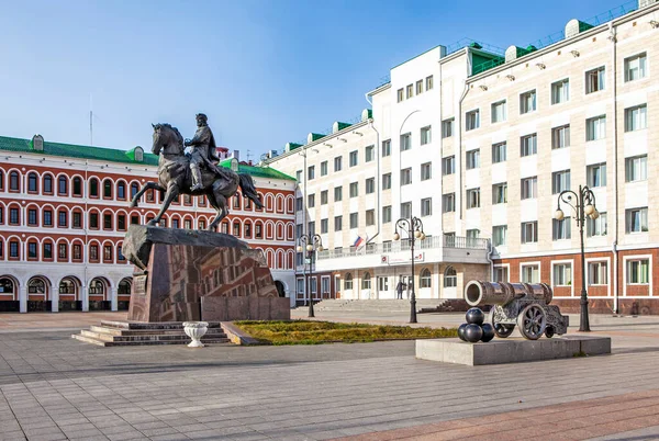 Monumento Primeiro Governador Cidade Ivan Andreevich Nogotkov Obolensky Yoshkar Ola — Fotografia de Stock