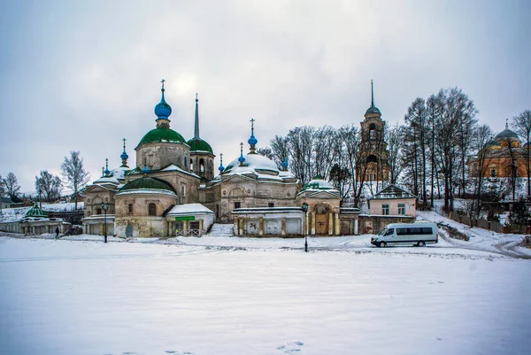 Church Paraskeva Pyatnitsa Staritsa Tver Region Russia January 2021 — Stock Photo, Image