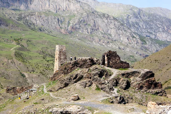 Torres Kurt Tag Kurtat Gorge Osetia Del Norte Rusia Mayo —  Fotos de Stock