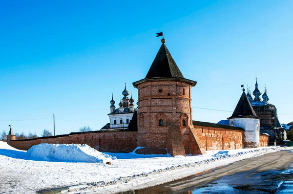 Ärkeängel Michael Yurievsky Klostret Juryev Polskij Vladimir Regionen Ryssland Mars — Stockfoto