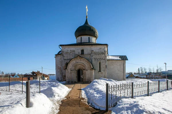 Catedral San Jorge Yuryev Polsky Región Vladimir Rusia Marzo 2021 —  Fotos de Stock