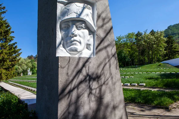 Wojskowy Cmentarz Pamięci Pyatigorsk Region Stawropola Rosja Maja 2021 — Zdjęcie stockowe