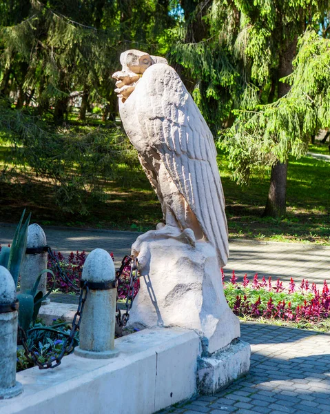 Fragmento Monumento Local Duelo Lermontov Pyatigorsk Região Stavropol Rússia Maio — Fotografia de Stock