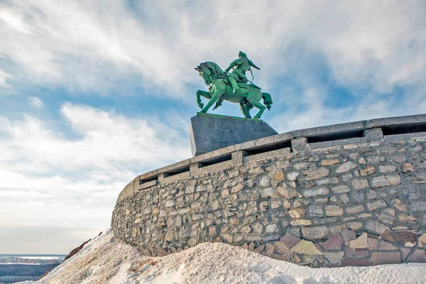 Monumento Salavat Yulaev Ufa República Bashkortostan Rússia Março 2021 — Fotografia de Stock