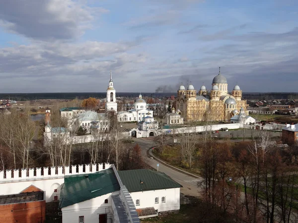 Kloster Nikolaus Blick Von Oben Werchoturje Gebiet Swerdlowsk Russland Oktober — Stockfoto