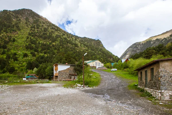 Taivaan Kynnys Leirintäalue Stur Digoran Kylä Mountain Digoriaan Pohjois Ossetiassa — kuvapankkivalokuva