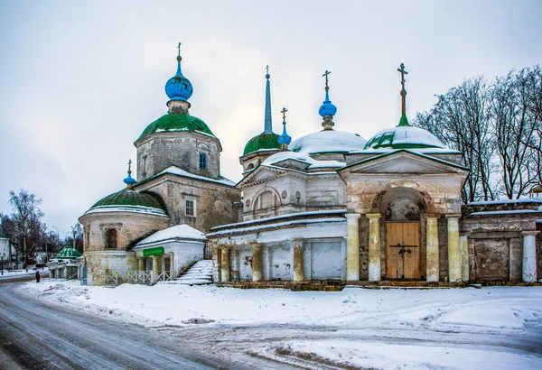 Kostel Paraskeva Pyatnitsa Staritsa Oblast Tver Rusko Ledna 2021 — Stock fotografie