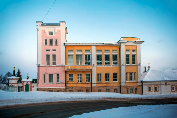 Maison Paysan Cheboksary République Chuvash Russie Février 2021 — Photo