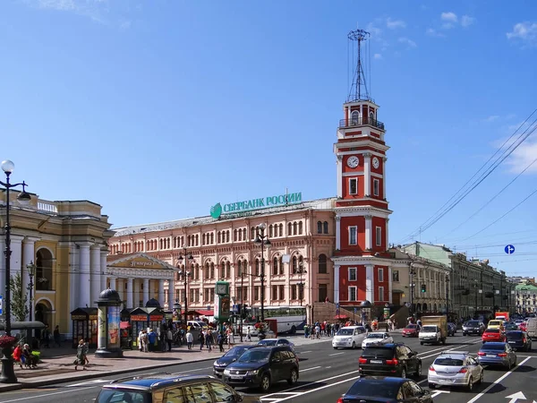 Nevsky Prospect Edifício Cidade Duma São Petersburgo Rússia Ago 2013 — Fotografia de Stock