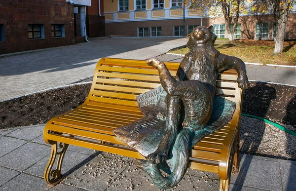 彫刻作品 義金猫 ヨシュカル エル共和国 ロシアだ 2020年10月27日 — ストック写真