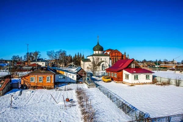 Dreifaltigkeits Und Georgskathedralen Jurjew Polski Wladimir Gebiet Russland März 2021 — Stockfoto