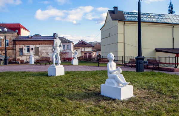 Sovětské Sochařské Náměstí Nižnij Tagil Oblast Sverdlovsk Rusko Listopadu 2020 — Stock fotografie