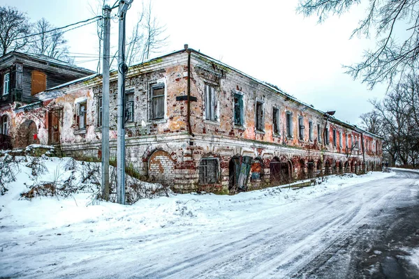 Stary Salon Handlowy Staritsa Region Tver Rosja Stycznia 2021 — Zdjęcie stockowe