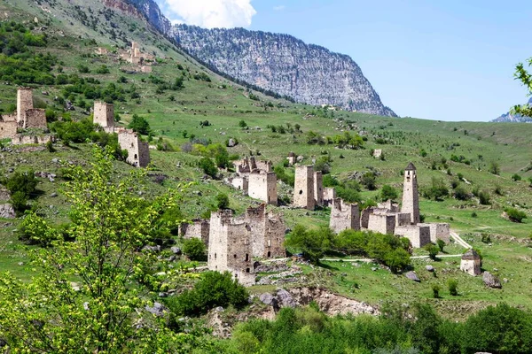 Egikhal Kulesi Kompleksi Dzheyrakh Bölgesi Ingushetia Cumhuriyeti Rusya Mayıs 2021 — Stok fotoğraf