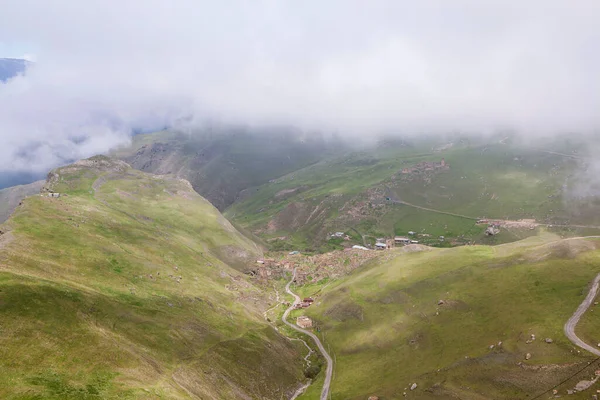 Mountain Digoria Panorama Vista Desde Arriba Osetia Del Norte Rusia — Foto de Stock