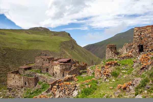 Kuleleri Olan Çok Katlı Binaların Ortaçağ Mimari Kompleksi Digoria Dağı — Stok fotoğraf