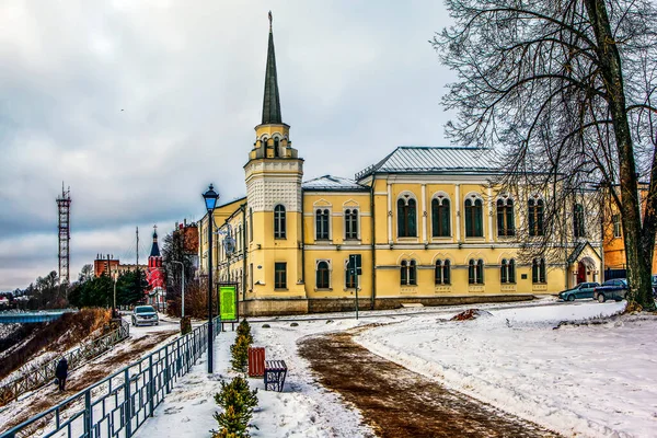 国立銀行 両銀行の兄弟銀行 の建物 Tver地域のRzhev ロシアだ 2021年1月3日 — ストック写真