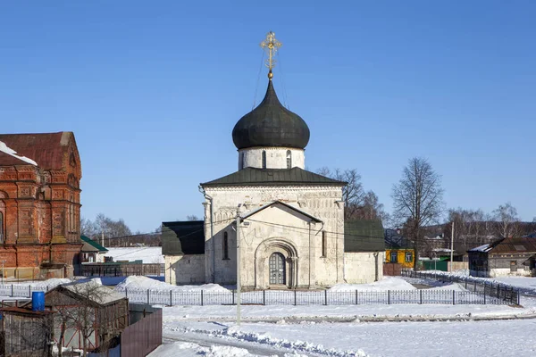 Katedrála Jiří Jurjev Polskij Vladimírova Oblast Rusko Března 2021 — Stock fotografie