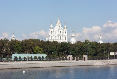 Smolny katedral. Saint Petersburg. Rusya.