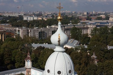 Smolny katedral kubbe. Saint Petersburg.